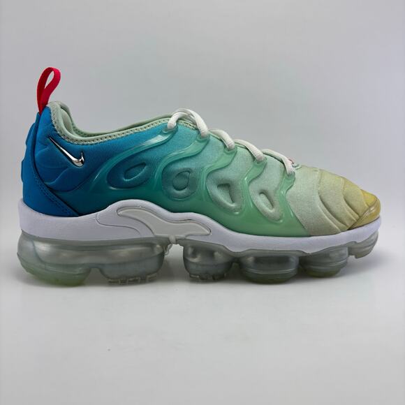NIKE AIR VaporMax Plus Mint Foam/Lazer Blue Shoes Womens Size 8.5 - Picture 1 of 12